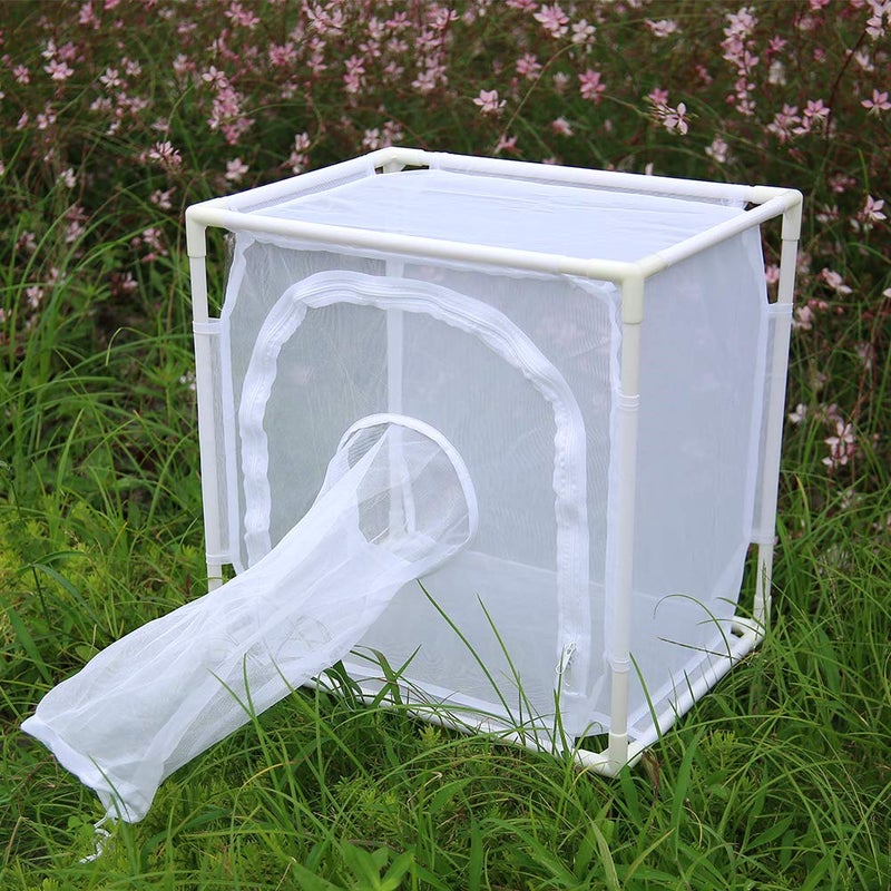RESTCLOUD Monarch Butterfly Habitat Cage, Outdoor Insect Mesh Cage Terrarium 16" x 12" x 16" - Image 5